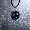 Gema del Tiempo Luminosa Collar 12 Constelaciones para Mujer Estilo Coreano Simple Estudiante Estilo Mori Fresco Cadena Clavícula Colgante de Vidrio