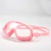Óculos de Natação Grandes Personalizados para Crianças, Óculos de Natação Anti-Embaçantes de Alta Definição com Protetores Auriculares Integrados, Óculos de Natação Galvanizados para Meninos e Meninas