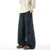 Calça Jogger Tie-Dye para Homem Primavera e Outono Estilo Preguiçoso Solta Perna Reta Perna Larga Casual Tamanho Plus Solta Moda Calça Longa