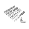 Ángulo Extruido Asiento de Ángulo de Aluminio Engrosado Código de Ángulo de Aluminio Pieza de Ángulo de Aluminio de 90 Grados Conector de Perfil de Aluminio 4080 Ángulo de Aluminio Reforzado 4040 Otros