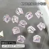 Decoraciones para Uñas con Pedrería K9 Rectangular en Forma de Rombo Sin Base, Accesorios de Bolas de Pedrería de Azúcar Helado Terminados a Mano, Decoración de Uñas al por Mayor