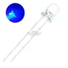 LED Diodo Emissor de Luz Azul 3mm/F3 cabelo branco luz azul azul azul azul luz super brilhante cabeça redonda transparente