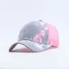 Nuevo Estilo Gorra de Béisbol Vintage con Graffiti Tie-Dye para Mujer Moda Primavera y Verano Marca de Tendencia Ins Gorra de Pico de Pato