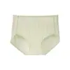 Ropa interior de algodón de cintura alta que contrae el abdomen para mujer, sin costuras, jacquard, algodón Clase A, entrepierna antibacteriana, anti-rizado, calzones finos para mujer