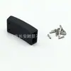 Fecho Magnético Plano de Aço Inoxidável 316 com Furo para Pregador, Conector de Pulseira de Cordão de Couro, Acessórios para Joias DIY no Atacado