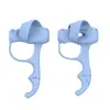 Corretor de Pegada de Caneta de Cinco Dedos Infantil para Alunos do Ensino Fundamental Corrigir Postura de Escrita, Ferramenta de Pegada de Caneta Suave de Silicone Venda por Atacado