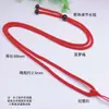 Cordón para Collar de Cera de Abeja Dorada con Colgante de Cristal Yu Pei Rojo y Negro, Tejido a Mano, Cuerda Sencilla de Piña de 2.5 mm para Hombres y Mujeres