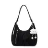 2025 Maillard Color Puro Nuevo Bolso Tote Mujer Texturizado Commuter Bolso de Axila Estilo Extranjero Gran Capacidad Hombro Único Cruzado