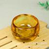 Venta al por mayor, taza de té de vidrio, porcelana jade, taza maestra, taza de degustación de té, piedra de jade ágata, taza individual, taza de té personal, juego de té de kung fu