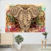 Tapeçaria Amazônia Novo Lar TikTok Live Tecido de Fundo Impressão 3D Elefante Paisagem Pano de Pendurar Tecido Decorativo Europeu
