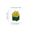 Broches Criativos de Esmalte em Desenho Animado com Padrões de Comida e Texto Divertido, Pins Decorativos Versáteis para Mochilas de Estudantes