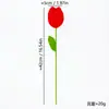 Tulipa de Crochê em Lã Feita à Mão Cruzada Flor Tulipa de Tricô Presente de Feriado Flor Artificial Tulipa Venda por Atacado