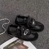 Zapatillas de Entrenamiento Alemanas Negras de Suela Gruesa para Mujer 2026 Otoño Nuevo Estilo Retro Versátil Par que Aumenta la Altura con Faldas Zapatillas Deportivas de Caña Baja