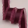 Falda de Poliéster con Cinta Coreana Accesorios para el Cabello de Cinta de Nieve Material de Embalaje DIY Ropa Boda Cinta de Doble Hilo de Alta Calidad