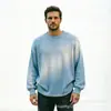 Sudadera texturizada jacquard para hombre, nuevo estilo otoñal de cuello redondo, top retro americano, marca de moda, top elegante y genial estilo old money