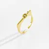 Anillo de Piedra de la Suerte Colorido de Moda y de Alta Gama con Apertura Ajustable e Índice Incrustado con Circonita para Mujer con Diseño Versátil