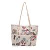 Bolso de Hombro con Graffiti de Osito para Mujer 2025 Otoño Nuevo Estilo Moderno El Más Fácil de Combinar Bolso de Mano Bolso Cruzado Tipo Cubo