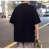 Camisetas de Manga Corta Transfronterizas para Niños y Niñas, Dibujos Animados Hip-Hop Estilo Ins Boyfriend Pareja Tops Casuales, Camisetas de Manga Media de Verano