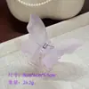 Clip para el Pelo Mariposa Translúcido Mate Transfronterizo de Amazon Pinza de Tiburón para el Pelo Parte Trasera de la Cabeza Clip para el Pelo Celebridad de Internet Temperamento