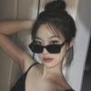 Óculos de Sol Cat-Eye Tartaruga, Proteção Solar, Proteção UV, Óculos Tendência Estilo de Rua, Óculos de Sol Armação Pequena Estilo Americano Hot Girl