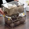Caja de Almacenamiento de Té a Prueba de Polvo con Tapa Transparente Mesa de Centro Escritorio Té Taza de Té Organizar Almacenamiento Estante Almacenamiento Tetera Kung Fu