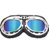 Óculos Harley, Óculos de Sol, Óculos Retro Prata para Karting, Óculos Bronze Antigo, Óculos Angulados à Prova de Vento para Motocicleta
