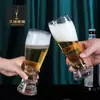 Taza Creativa para Cerveza Artesanal, Vidrio de Cristal Soplado, Taza Grande para Cerveza de Barril, Taza de Pinta, Taza de Trigo Estilizada, Personalizada