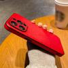 Funda de Teléfono de Cuero Retro de Negocios Adecuada para iPhone 17 16Pro Agujero Redondo Sin Etiqueta Cuero 13/12 Creativa Anti-Caída