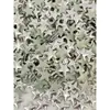 Estrella de cinco puntas Pieza plana coreana/Pieza plana coreana/Pieza de aluminio/Pieza para estampado en caliente/Remaches Pieza plana de aluminio con adhesivo en la parte inferior Cadena de hierro