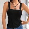 2026 Europeo y Americano Transfronterizo Primavera y Verano Nuevo Comercio Exterior Más Vendido Mujer Color Sólido Jacquard Delgado Moda Sexy Camisola