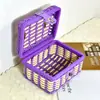 Caja de mimbre sintético caja de regalo hecha a mano maleta de mimbre caja de regalo de mediados de otoño regalo a mano cesta tejida de mimbre de plástico