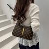 Impreso Retro Nuevo Casual Cadena Hombro Moda Gran Capacidad Diseño Texturizado 2025 Bolso Baguette Trendy de Axila