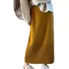 Falda de ganchillo calada de alta resistencia para mujer, nuevo estilo coreano otoño e invierno 2026, falda recta de felpa de alta gama de longitud media