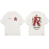 Camiseta Casual Solta de Manga Curta com Estampa de Letras e Ícone Representativo Transfronteiriço para Mulheres e Homens, Exportação