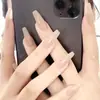 Colección Serie de Colores Sólidos Huan Huan Templo Ganlu Arte de Uñas Color Nude Parche de Uñas Postizas Estilo Puro Deseo Chino Explosiones de Little Red Book