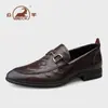 Mocasines de cuero genuino de oveja para hombre para uso formal de negocios, zapatos casuales para hombre, zapatos de novio para boda