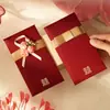 Sobres Rojos de Lujo para Recién Casados, Bolsas para Bodas, Regalos para Mejores Amigos, Recuerdos, Sobres Rojos Exquisitos y Creativos de Mil Yuanes