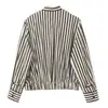 Comércio Exterior Transfronteiriço Roupas Femininas Primavera 2026 Nova Série de Moda Francesa Europeia e Americana Camisa Listrada Top 2088111