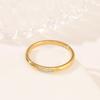 Anillo Fino de Acero de Titanio para Mujer Estilo Coreano y Japonés con un Diamante, Banda Lisa, Anillo Cola de Oro de 18 Quilates, Anillo de Acero Inoxidable, Diamante Estilo Coreano