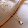 Conjunto de Brincos Stud Redondos e Quadrados Geométricos Cravejados com Diamantes Vintage Agulha de Prata e Colar, Corrente Elegante para Clavícula, Joias de Luxo Leve e de Alta Qualidade
