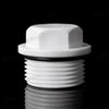 Plugue dentado para tubo de PVC 20 25 32mm plugue de rosca 4 pontos 6 pontos 1 polegada com anel de fita dentada tampa de plugue
