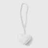Moda Versátil Sencillo Casual Multicolor Cuero Corazón 3D Corazón de Durazno Cordón de Cuero DIY Llavero Colgante para Bolso
