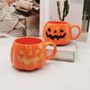 Comércio Exterior Abóbora Europeia Caneca Criativa Presente Caneca Halloween Copo de Água Natal Cerâmica Caneca Logo Personalizado