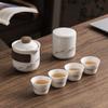 Conjunto de Chá Kung Fu de Porcelana de Jade Branco de Alta Qualidade, Bule com Tampa, Xícara de Chá, Caixa de Presente, Lembrança para Eventos Empresariais para Clientes