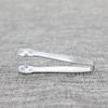 Juyou Huipin pinza para hielo redonda de acero inoxidable pinza para azúcar Mini pinza para hielo pequeña pinza para azúcar cuadrada pequeña pinza para alimentos pinza para alimentos