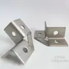 Acero Inoxidable Tipo 304C Acero Protector de Esquina de 4 Agujeros Ángulo Recto de 90 Grados Conector de Cuatro Agujeros Tipo C de Acero Inoxidable