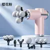 Pistola de fascia directa de fábrica, masajeador muscular multi-cabezal, especializada para espalda, cintura, columna cervical y cuello, herramienta de relajación multifuncional