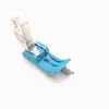 Pie prensatelas tope de borde de plástico para plataforma plana industrial SP-18 tope de borde izquierdo y derecho presión de tope cable de línea de presión abierta Pie prensatelas Oxford con cuchilla