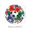 Itens Populares Transfronteiriços: Decorações de Festa Temáticas de Futebol da Copa do Mundo, Montagem de Ambiente de Futebol, Utensílios de Mesa, Faixas, Toalhas de Mesa, Guardanapos