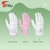 Nuevos Guantes de Golf con Protección Solar para Primavera y Verano para Mujer Antideslizantes de Cuero PU Guantes Deportivos Coreanos para Mujer Manos de Cuero PU
